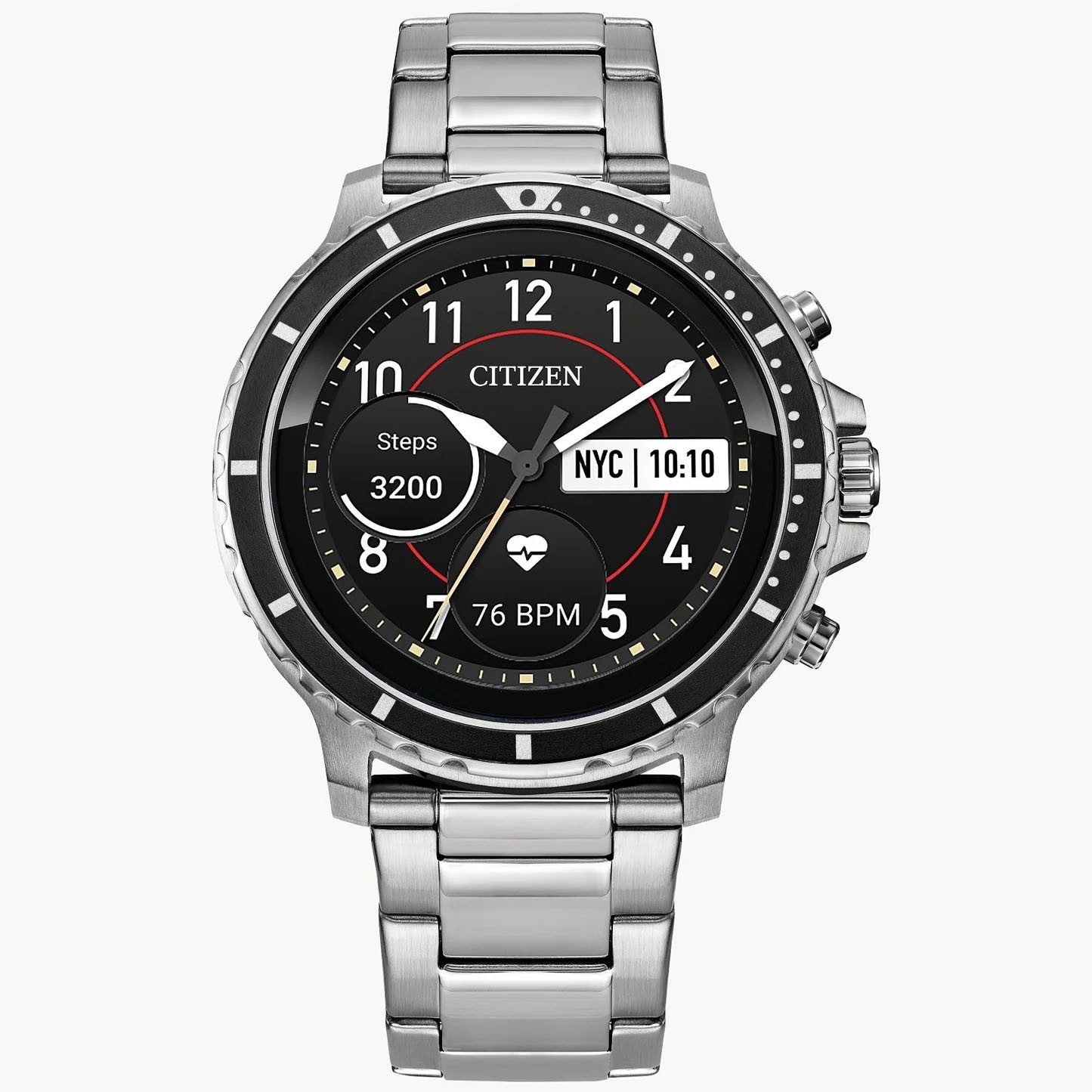 Citizen MX0008-56X Men’s CZ Stainless Steel Smart Hybrid Smart Watch
