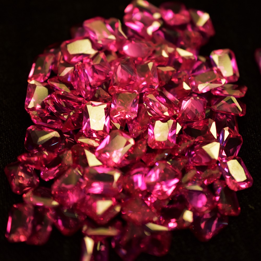 CERTIFIED Pink Sapphire 12.00 Ct 7×5 mm Lot Perfect Emerald Cut Natural Gemstone