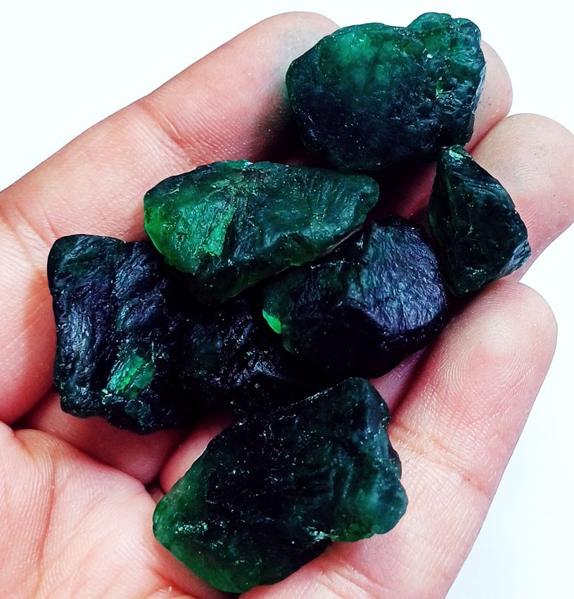 Natural Emerald Rough Loose Gemstone 170.25 Ct Lot With Free Gift