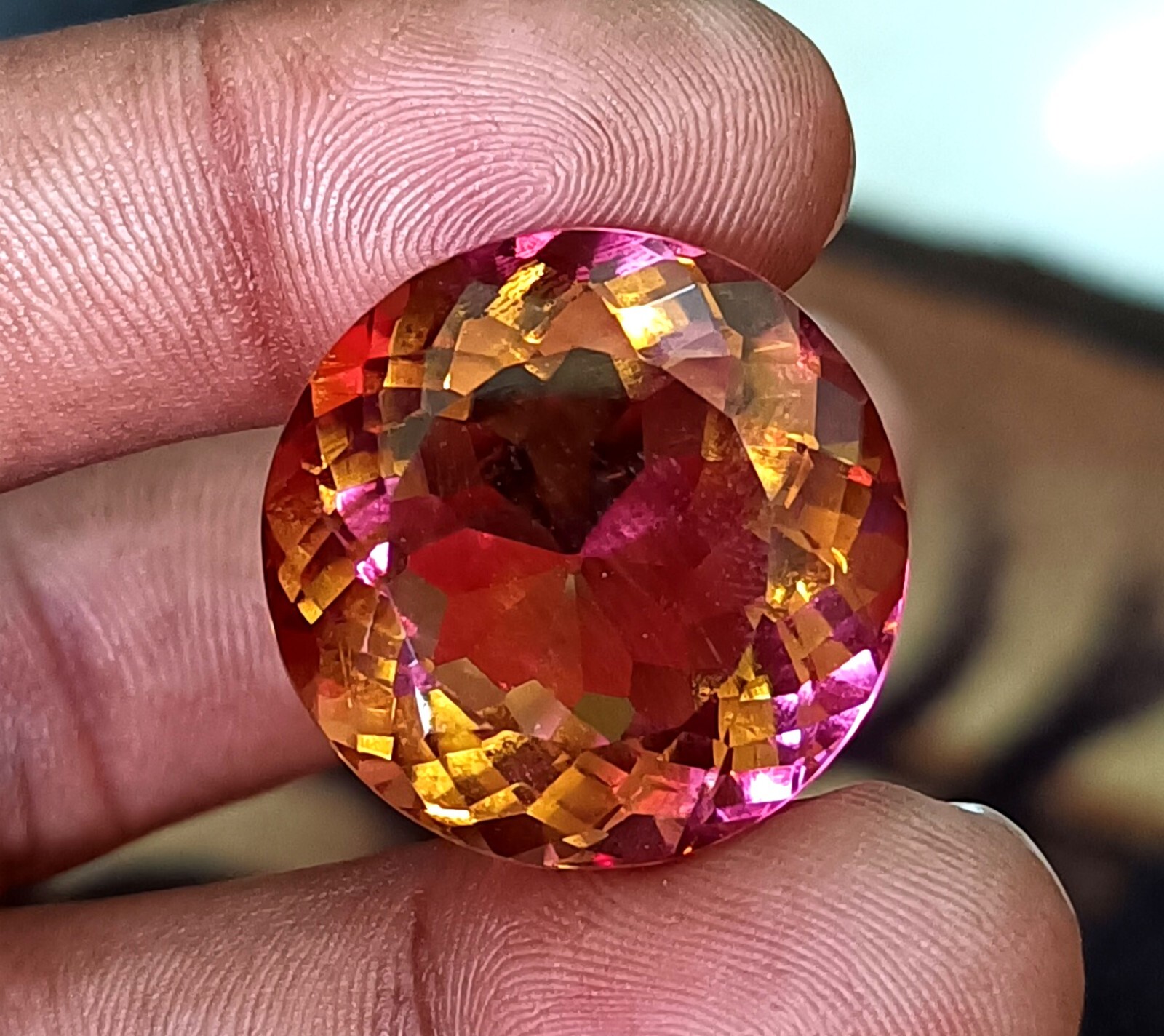 NATURAL Zultanite Bi-Color Change Round Cut Loose CERTIFIED GEMSTONE 52.70 Ct