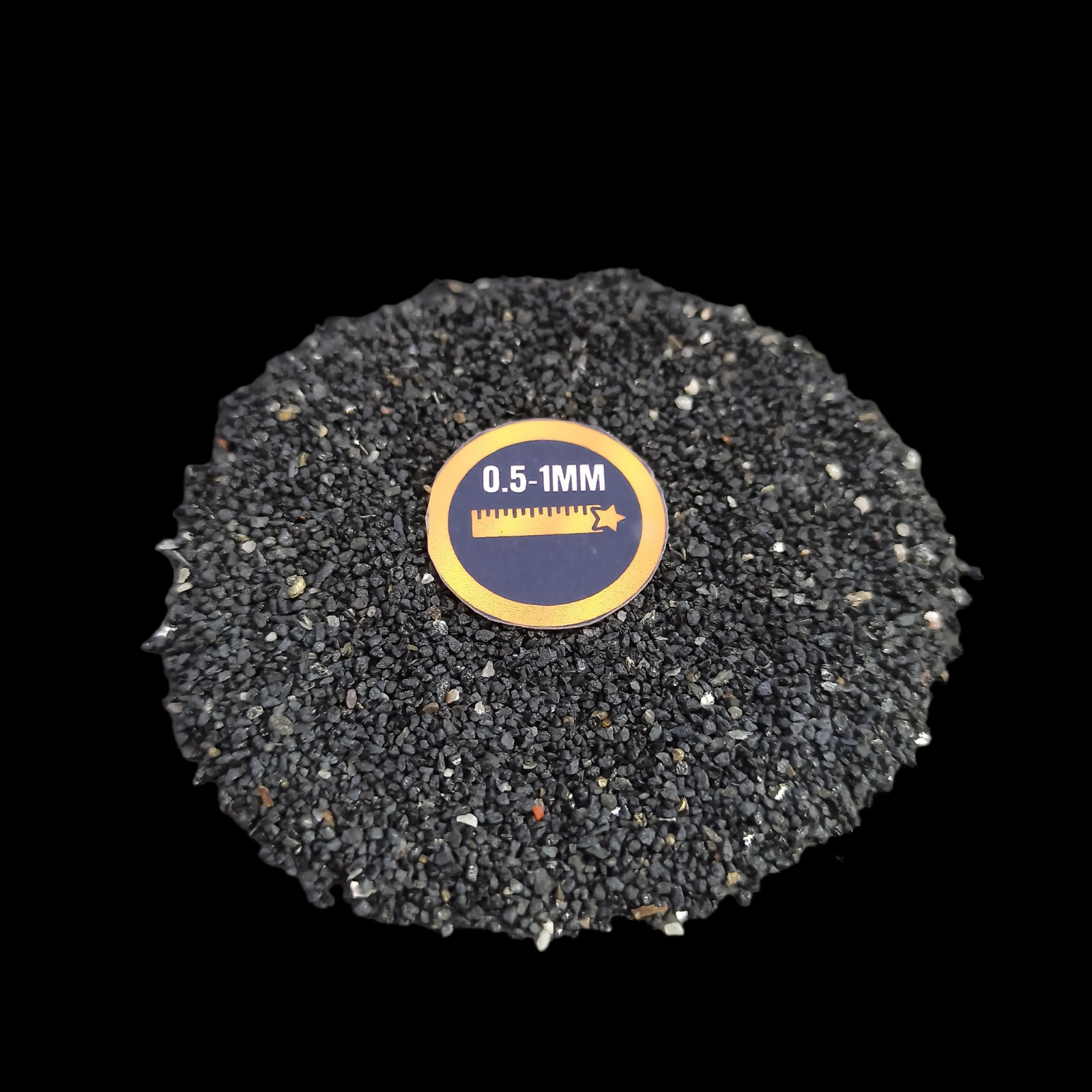 Natural Black Tourmaline coarse Crushed Powder For Massage Use Ring inlay