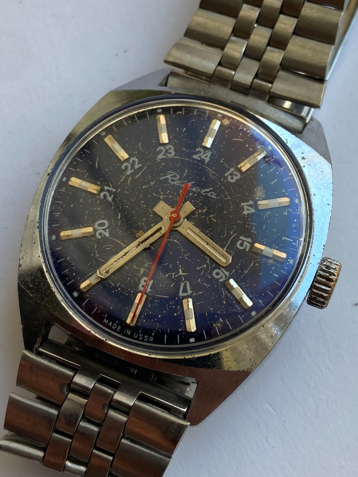 Vintage RARE SOVIET RAKETA PAKETA 24 2609.HA USSR SALE RRR COLLECTION BEAUTIFUL