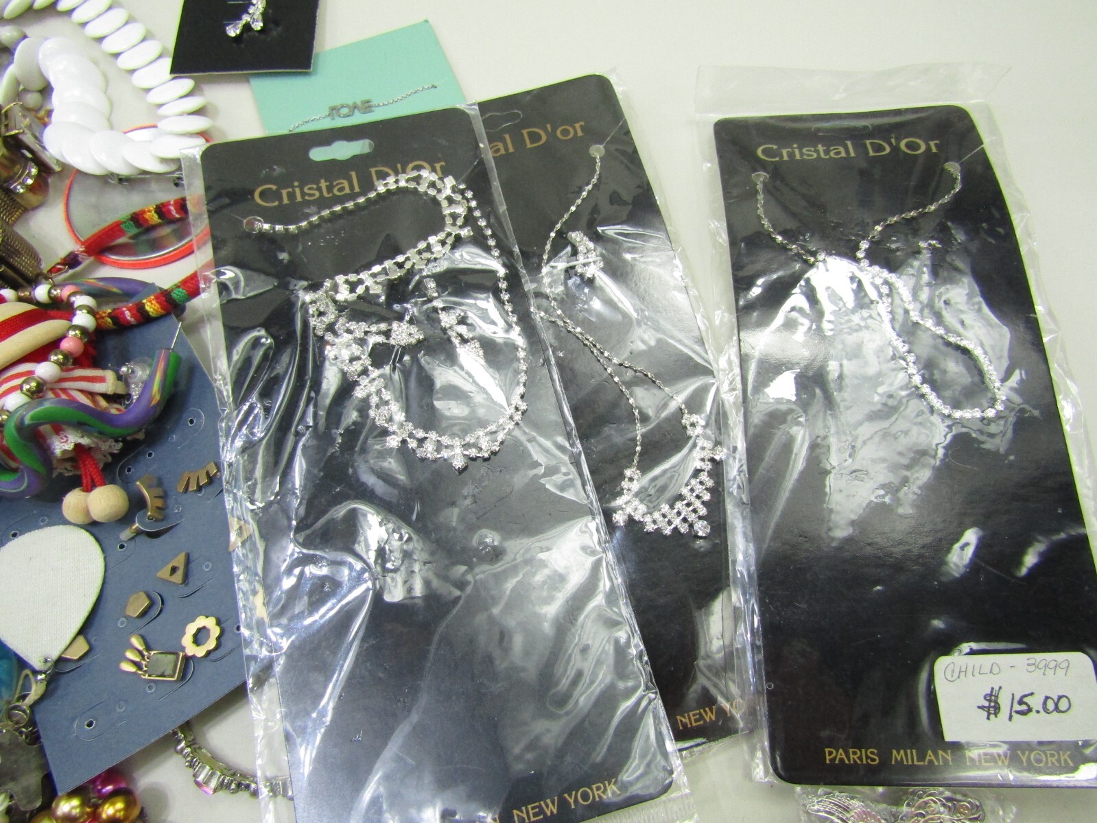 Jewelry Necklaces Earrings Studs Hoops Dangle Rings Bracelets Pins Mixed Lot