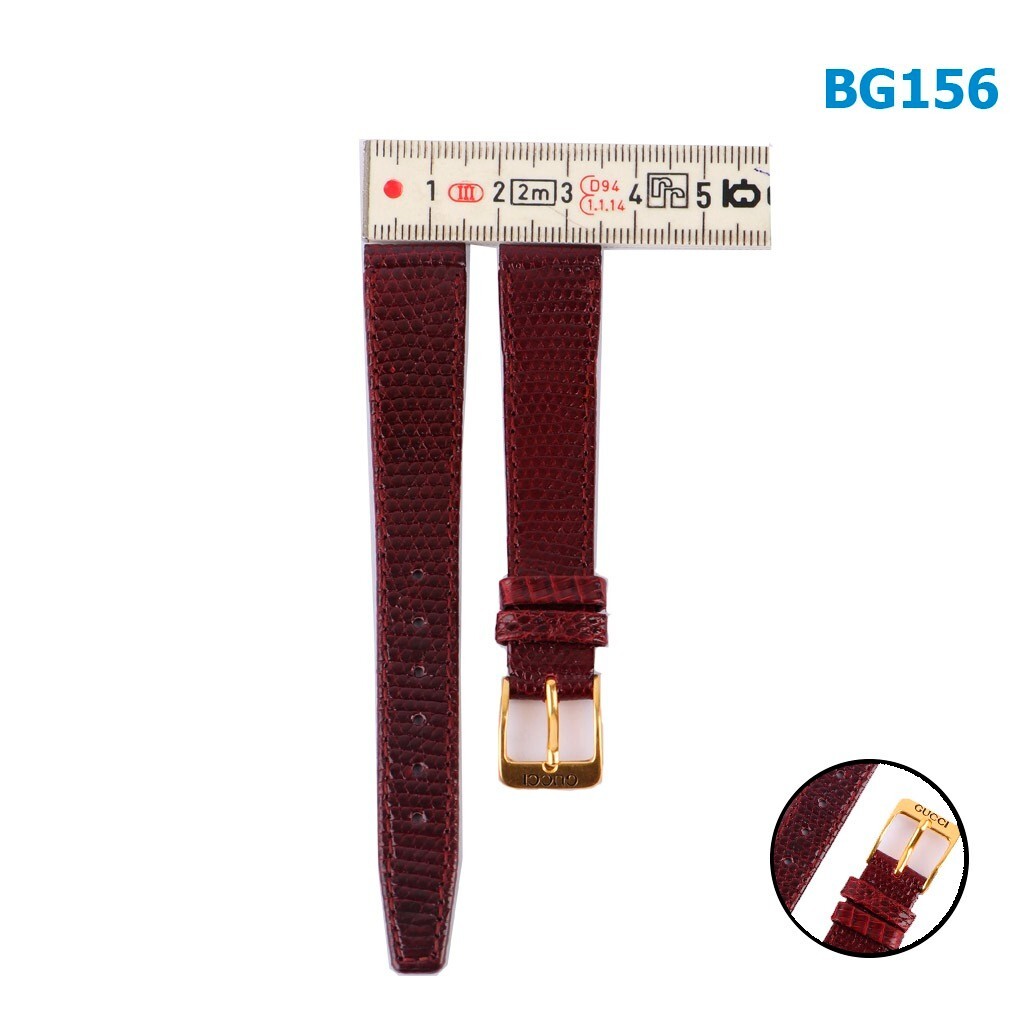 4200L Gucci Original Red Leather Band 15MM, With 12mm Original Gucci Buckle.