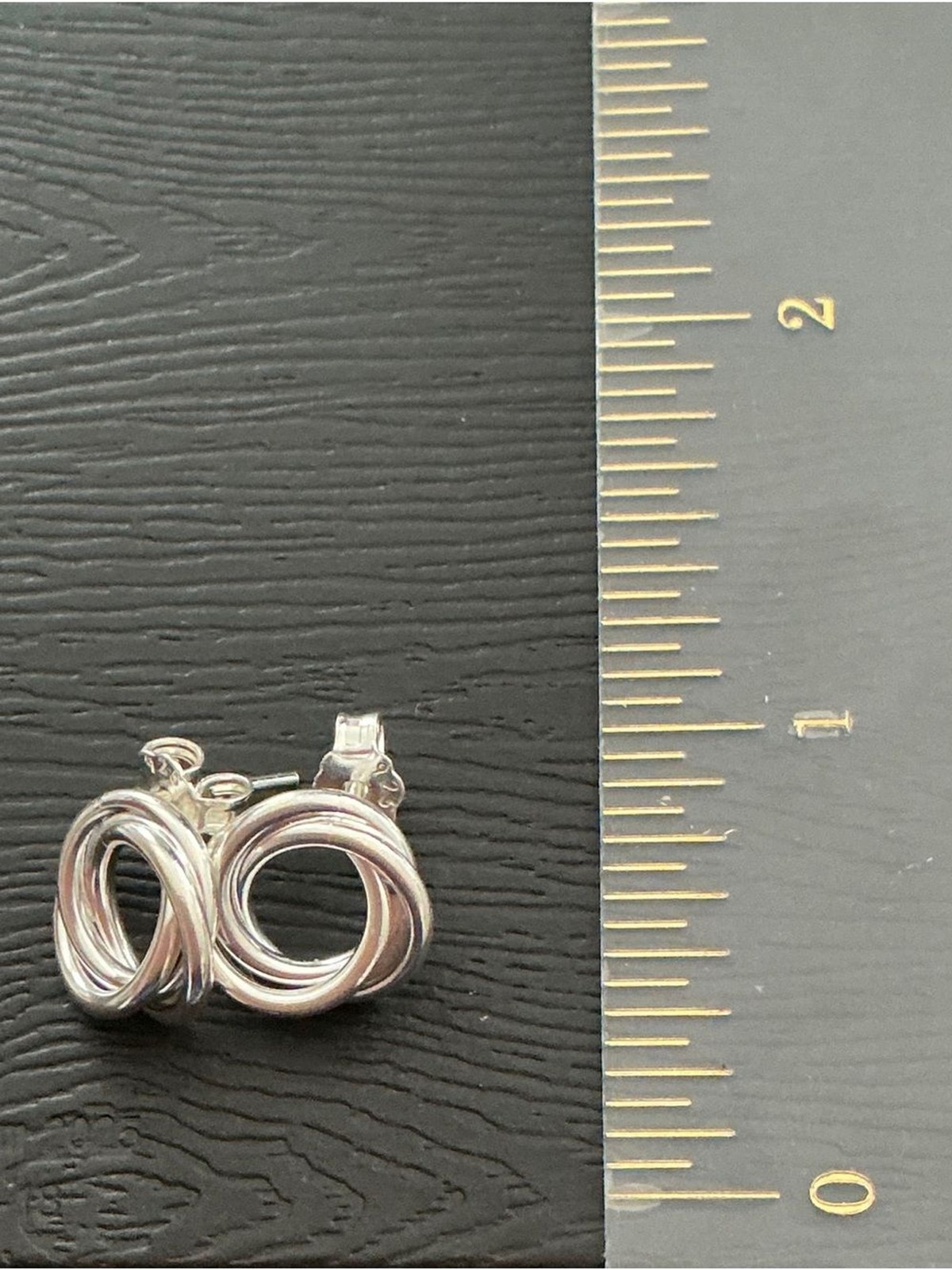 NEW 925 Peruvian Sterling Silver Love Knot Stud Earrings Dainty Jewelry 0.4″