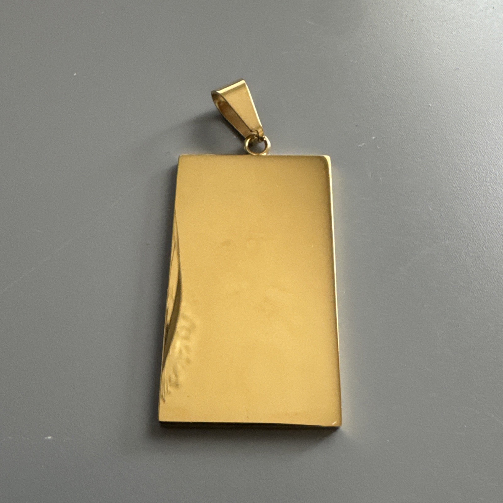 American Flag Pendant Gold Plated Stainless Steel 24” Chain USA America Gift