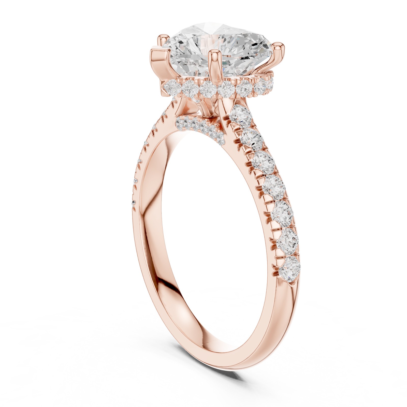 TCW 3.1 Ct VVS1 Lab Grown Diamond Heart Luxury Engagement Ring 14k Gold Over