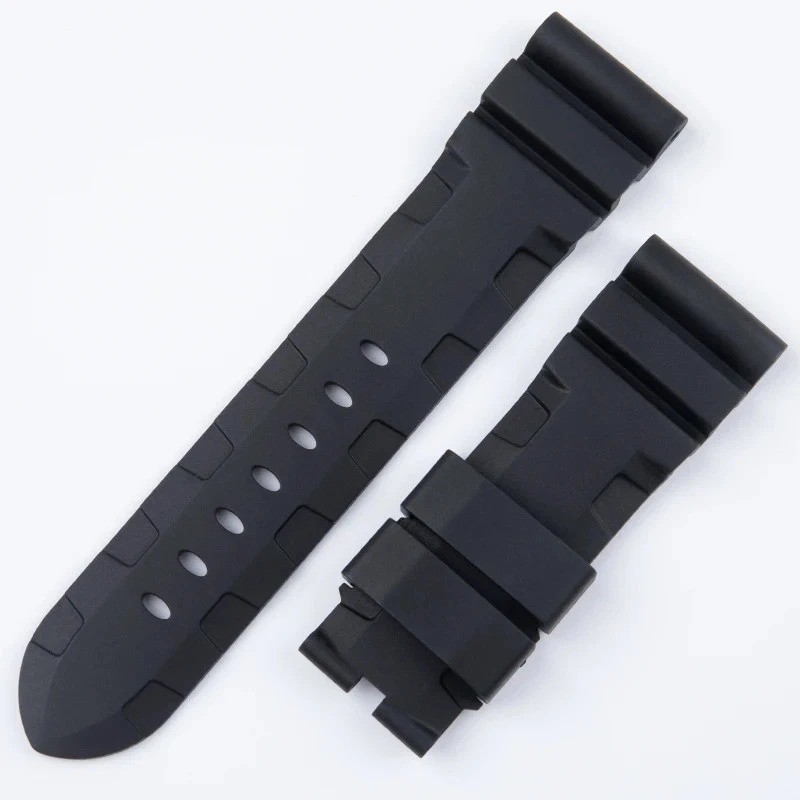22mm 24mm 26mm Rubber Watch Strap FKM Band For Officine Panerai Series