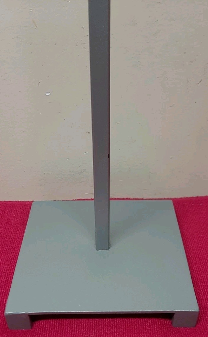 Table Top Enameled Steel Jewlery Hanger Display Stand 20 Tall Grey Finish