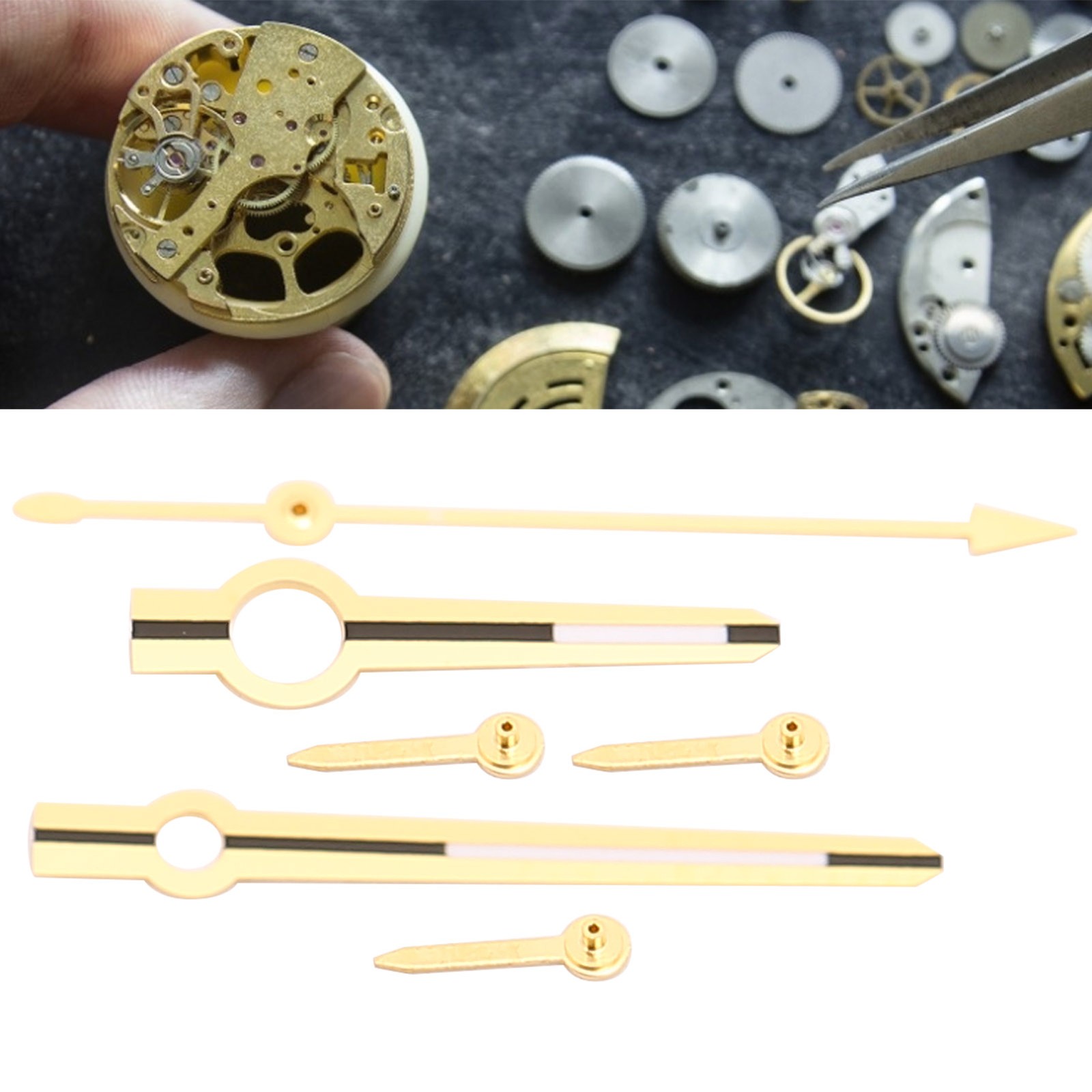 Hour Minute Second Hands Watch Hands Watch Repair Replacement Parts For 7750 Red