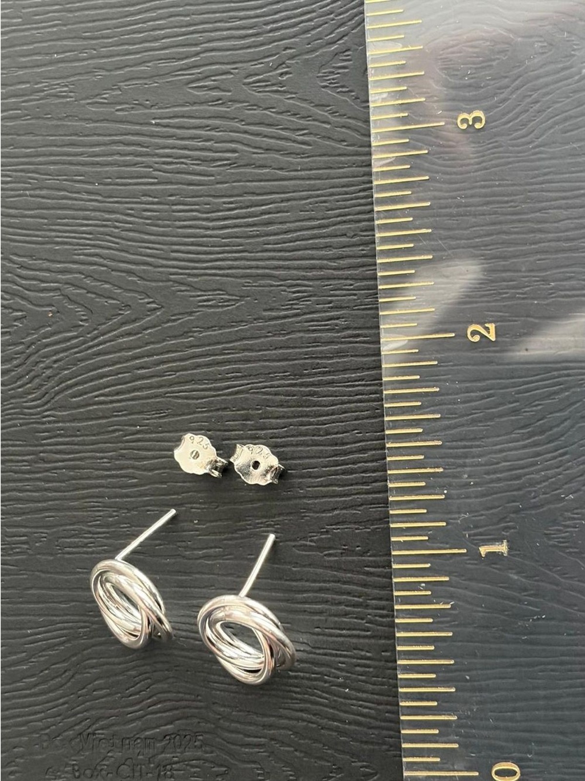 NEW 925 Peruvian Sterling Silver Love Knot Stud Earrings Dainty Jewelry 0.4″