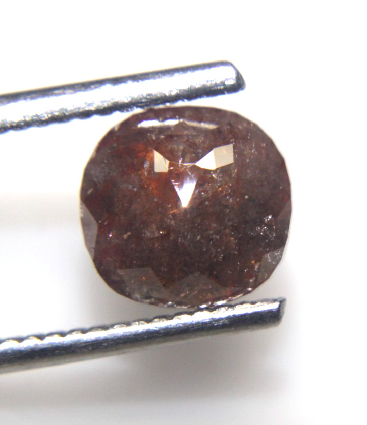 1.85Ct Beautiful Cushion Shape Red Color Sparkle Rose Cut Diamond 8.10×7.71×3.21