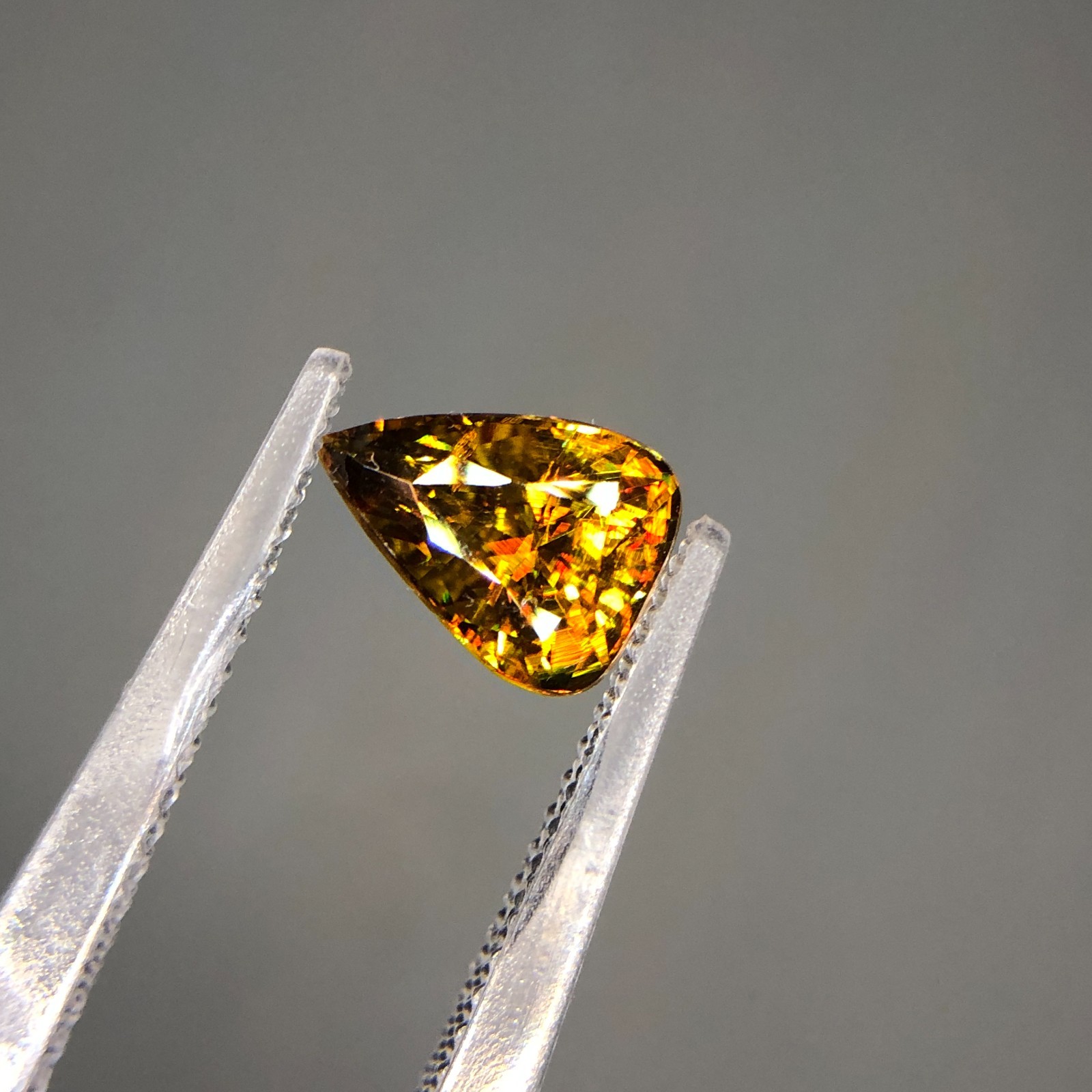 1.40 Ct Natural Full Fire Sphene Titanite | Pear Cut Gemstone | For Jewelry