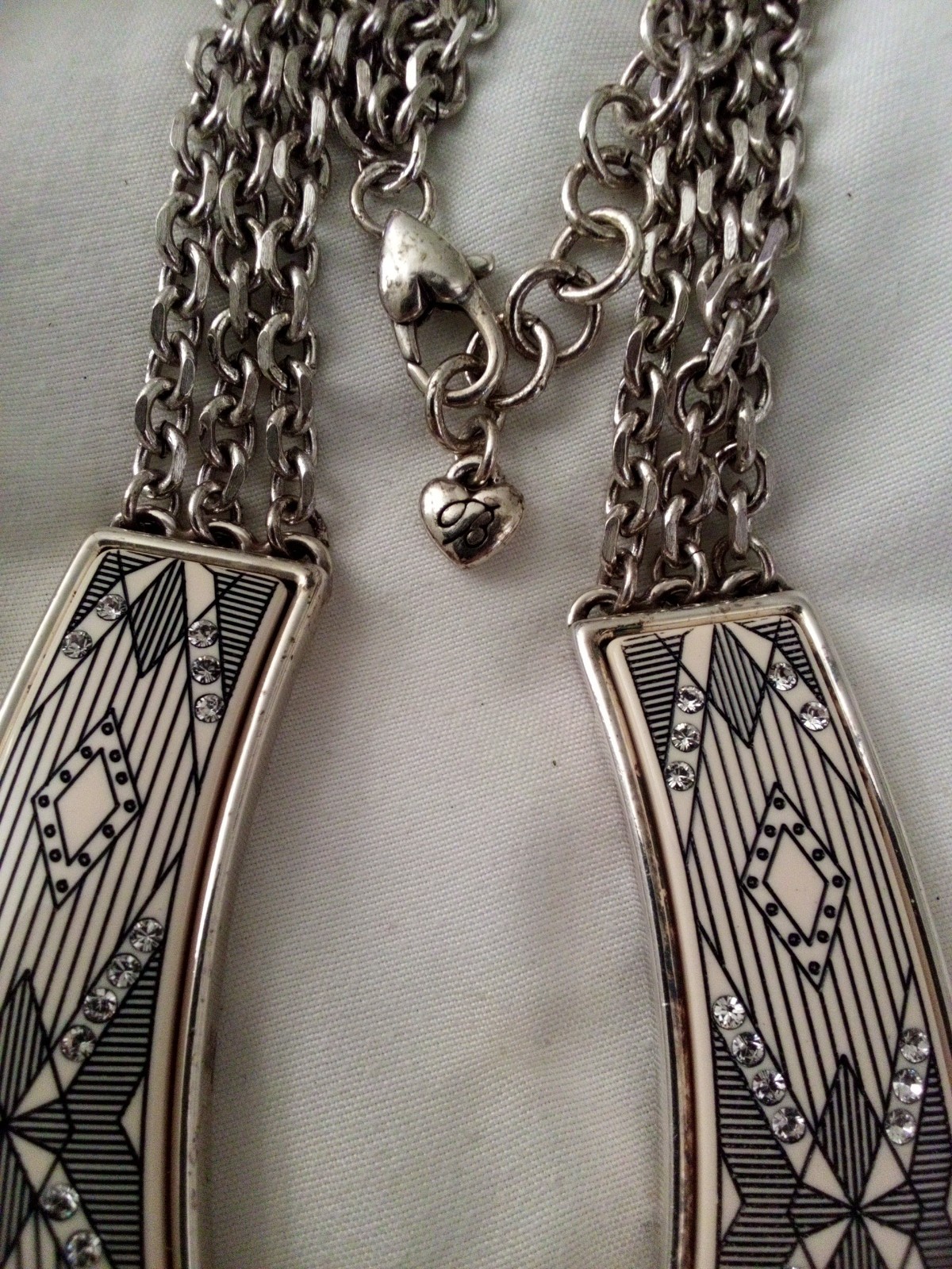 Brighton “KENYA” Collar Necklace Silver Rhinestone
