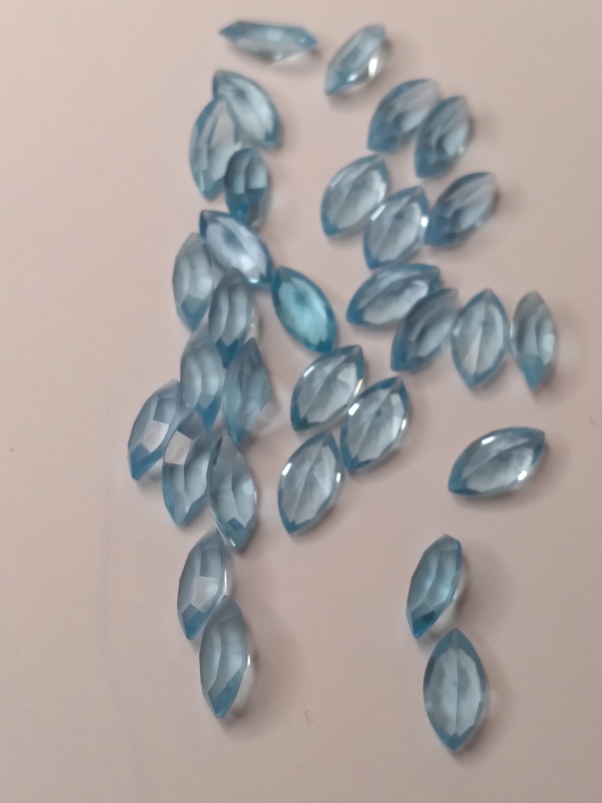 Natural Sky Blue Topaz! 0.23Ct. 6x3mm Facet Cut Marquis Shape AAA Grade Quality