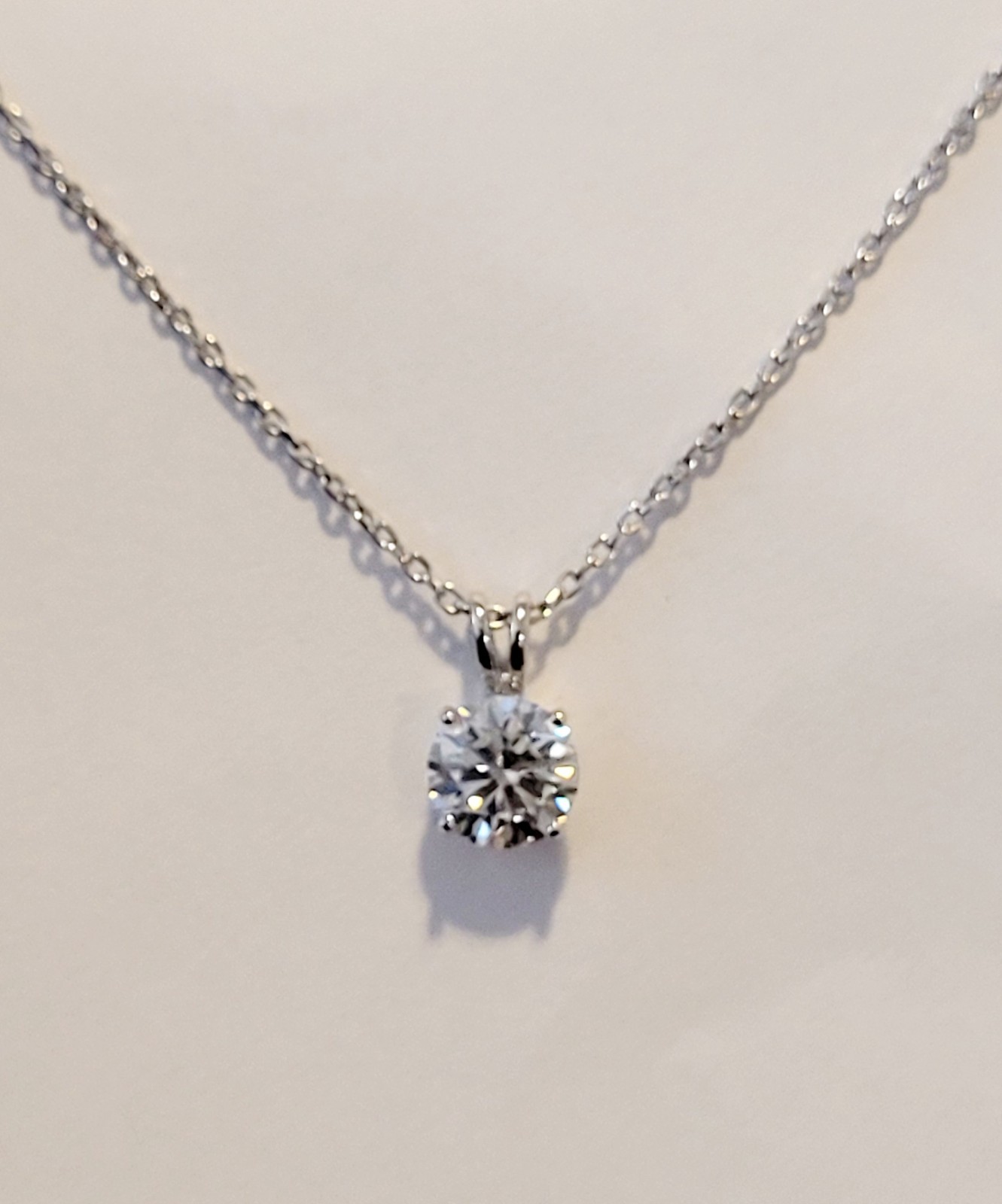 2.00 Carat Moissanite Forever Classic Solitaire Pendant (Charles & Colvard)