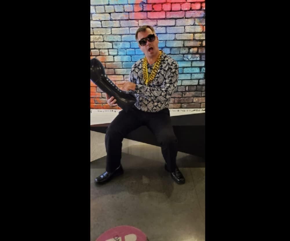 Hip Hop Rapper Plastic Chunky Fake Gold Chain Necklace,80S/90S Costume Accessory