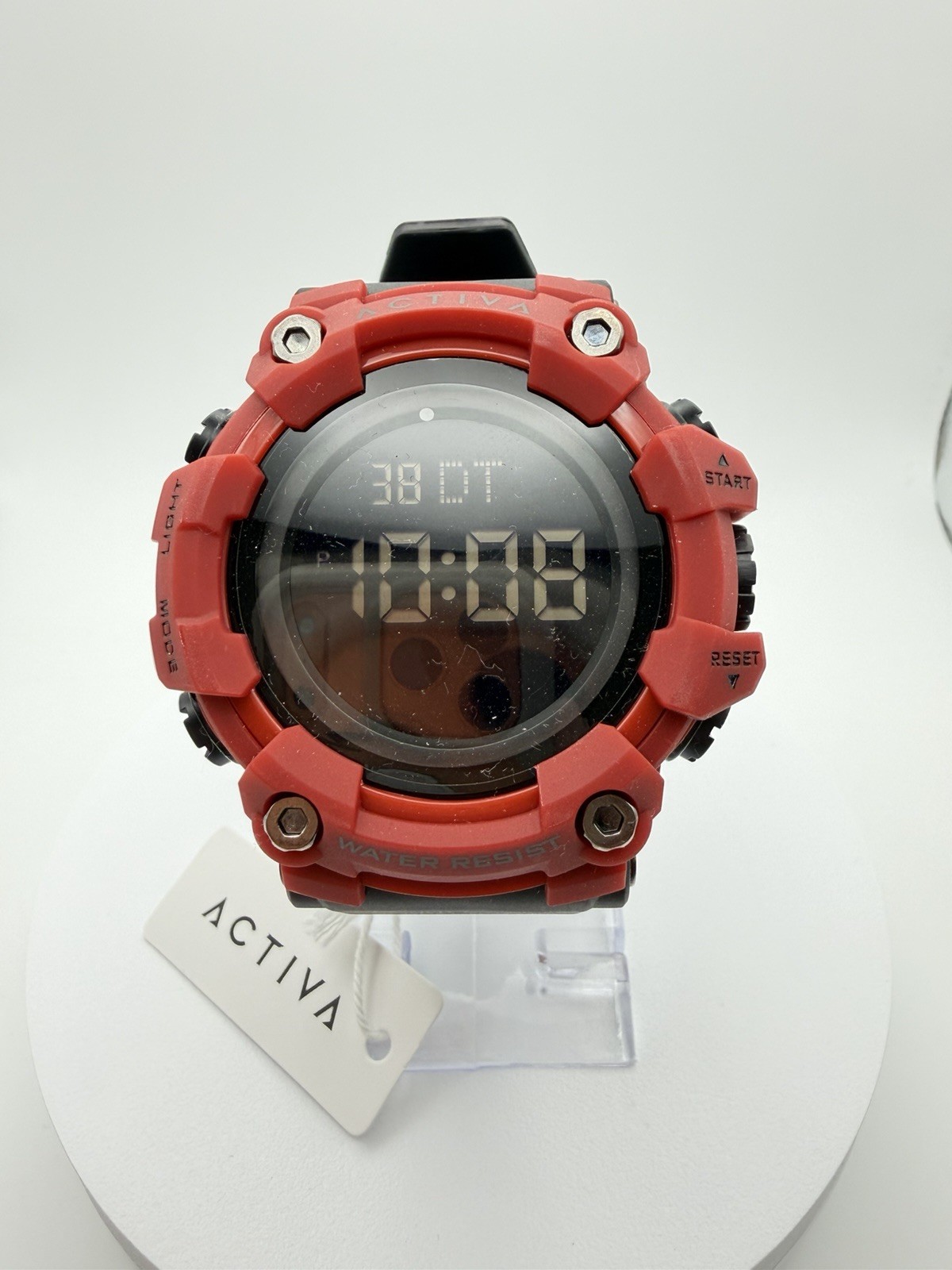 ACW1968-006 Activa Kadron x Invicta Digital Watch Men’s 53mm Black/Red
