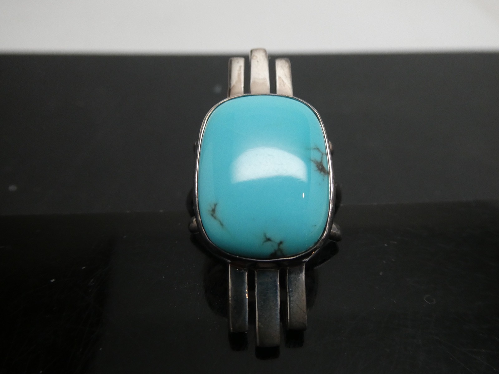 Jay King Mine Finds DTR Turquoise Modernist Sterling Silver 925 RING Size 9