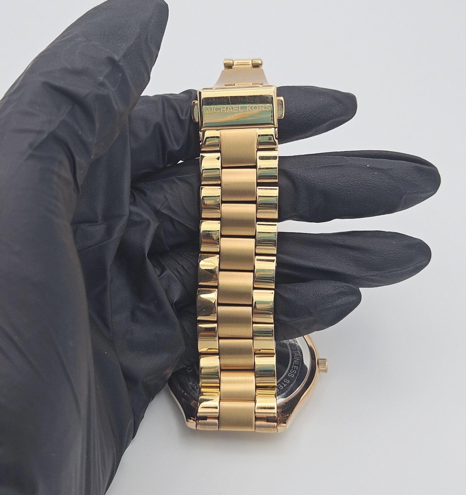Michael Kors Argyle Gold Stainless Steel Watch with Rose Gold Dial MK3336