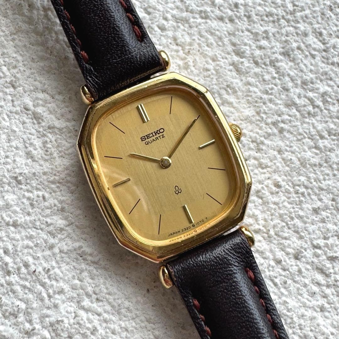[New Battery] SEIKO Vintage Ladies’ Watch with Gold Dial