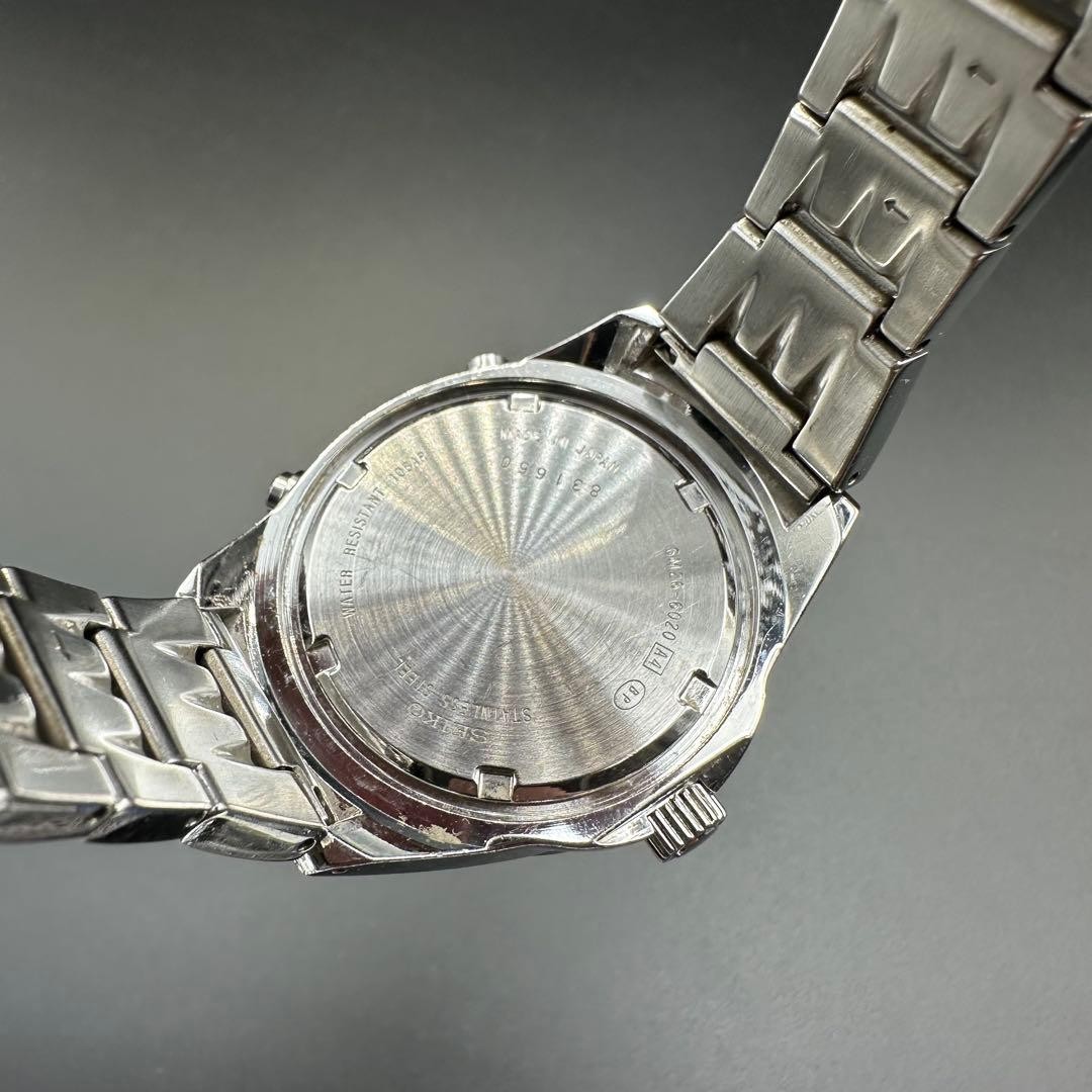 Seiko SUS Multi Function chronograph 6M26-6020 White Dial Working Condition