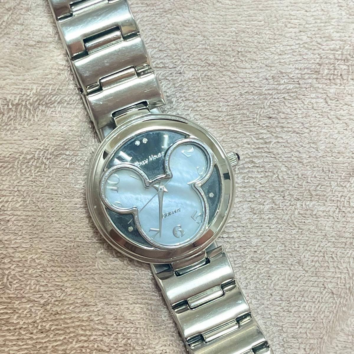 Disneyland Hong Kong commemorative wristwatch with diamonds
