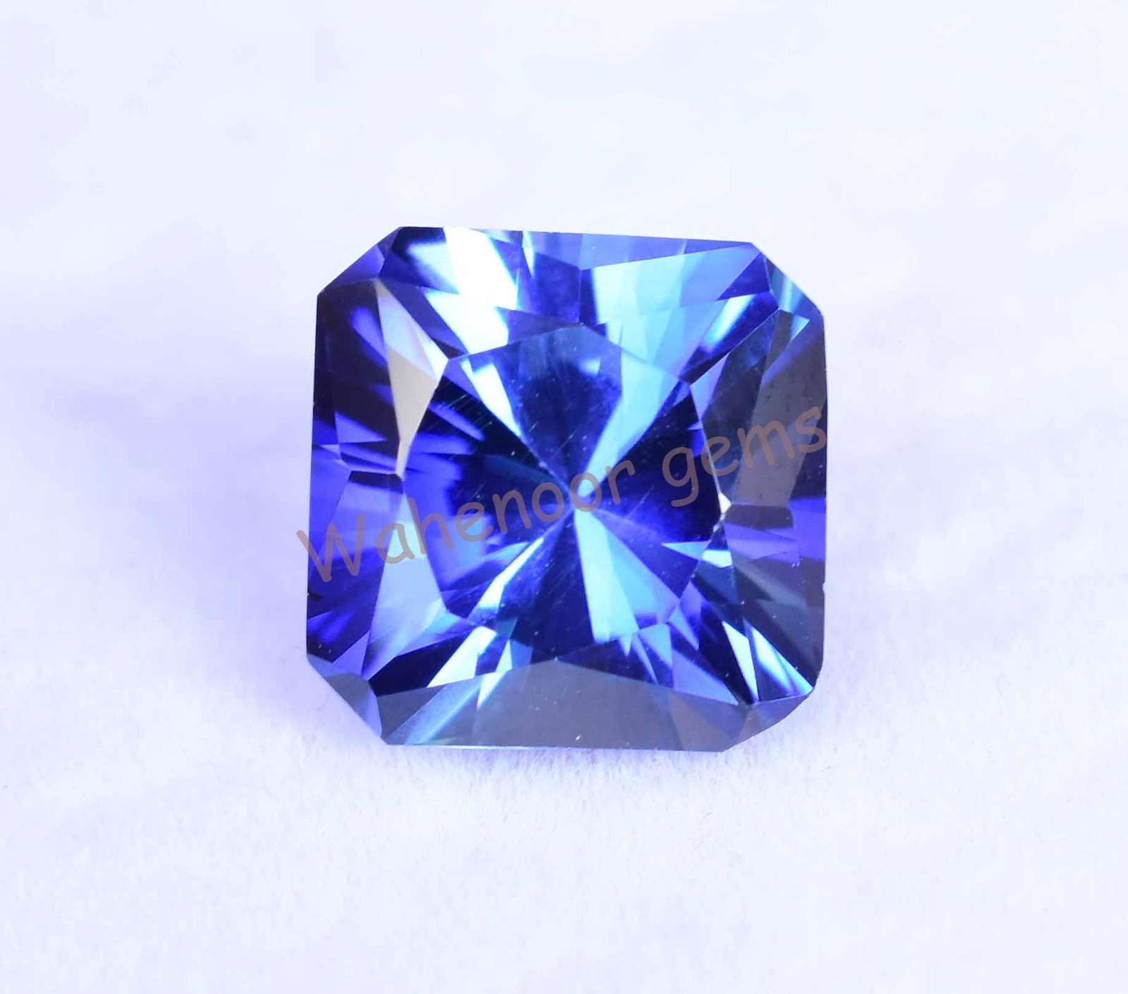 8.60Ct Natural Royal Blue Sapphire 10.9 mm Asscher Master Cut Certified Gemstone