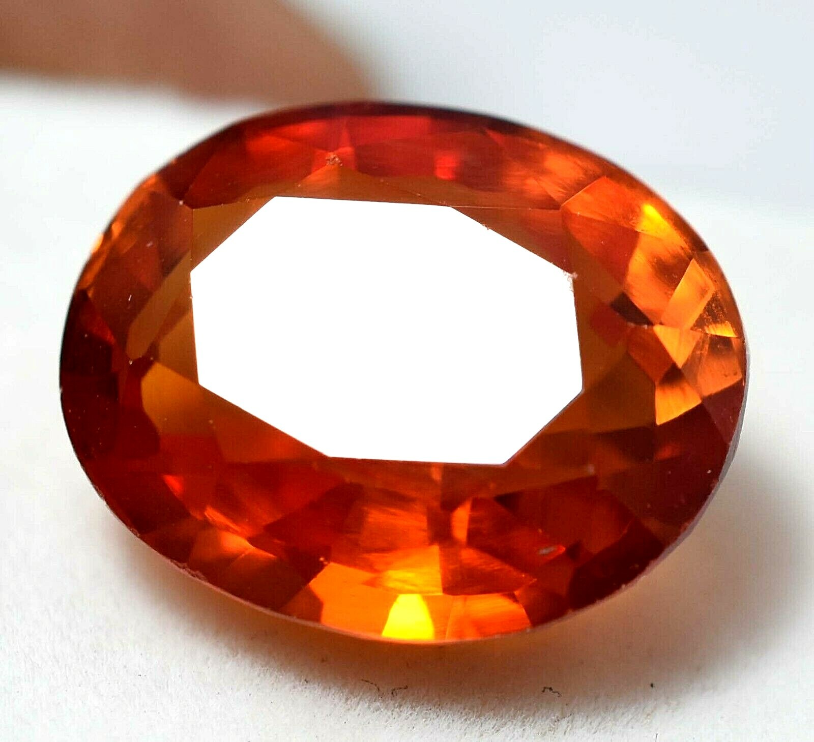 14.85 Ct Natural Padparadscha Sapphire GGL Certified Oval Cut Treated Gemstone