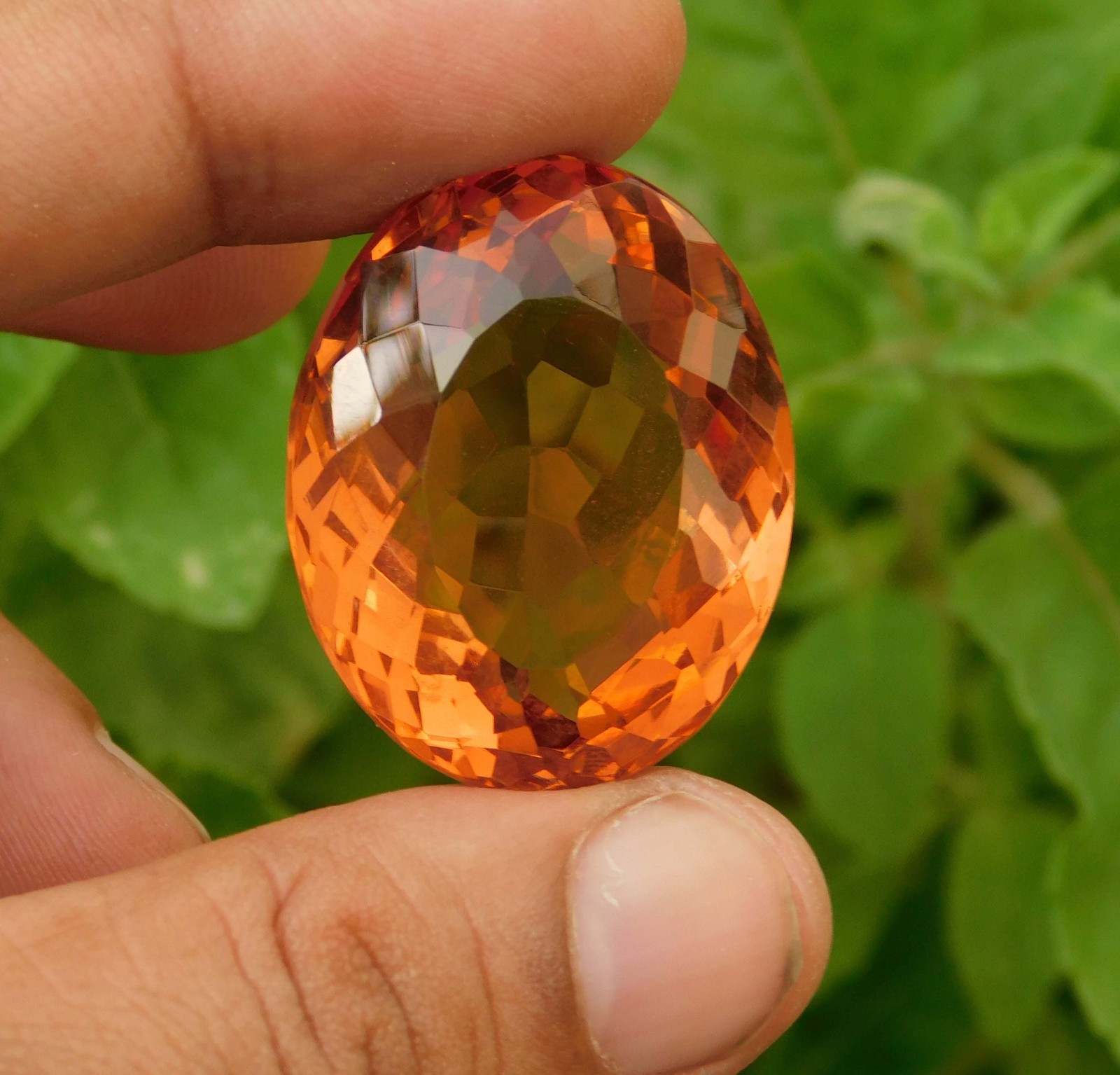 88.60Cts. Certified Natural Round Cut Brazilian Andalusite Loose Gemstone