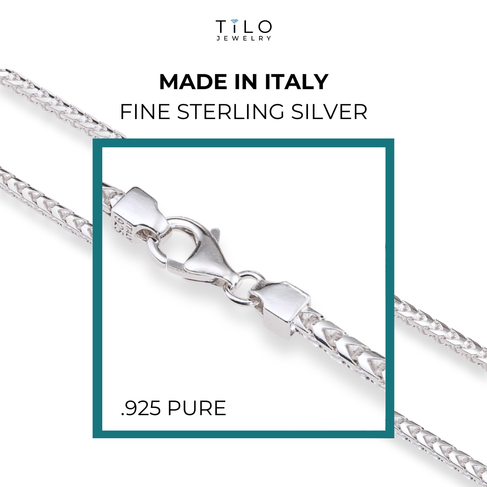 Solid 925 Sterling Silver 2mm 4mm Franco Chain Italian Bracelet 7.5″ 8″