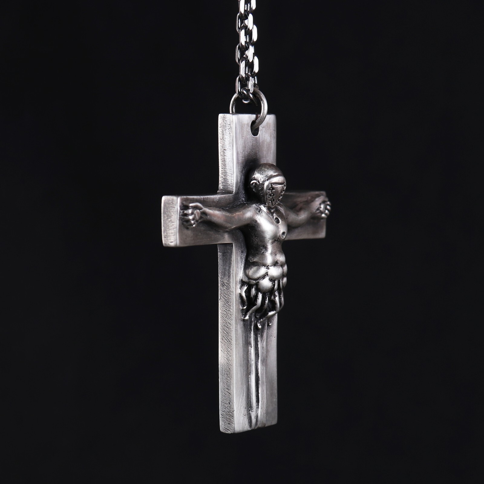 Silver 925 NEON GENESIS EVANGELION Lilith Necklace Nerv Cross Pendant