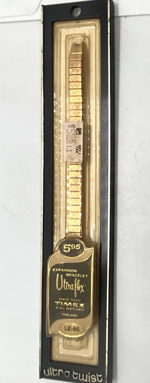 New Ultraflex Ultra-twist Watch Band Ladies Gold Ring End Expansion Steel 5-3/8”
