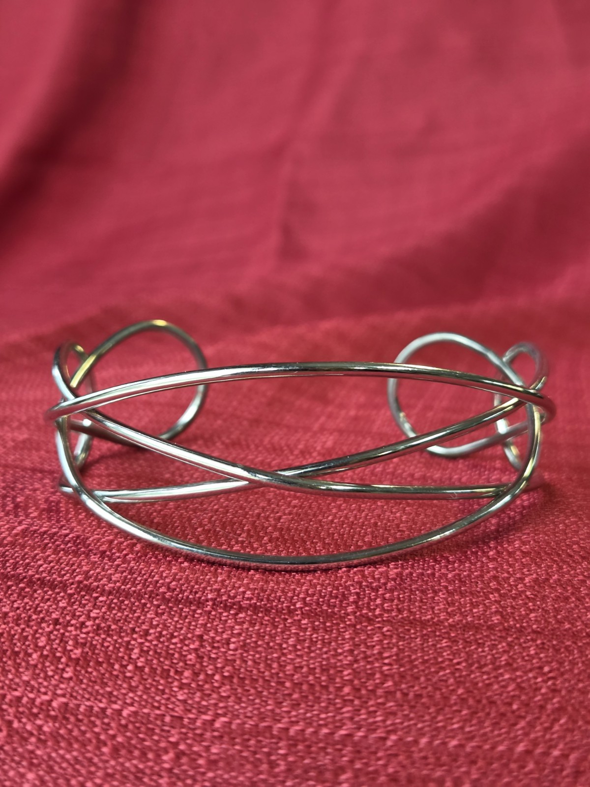 Lia Sophia Jinx Silver Cuff Bracelet