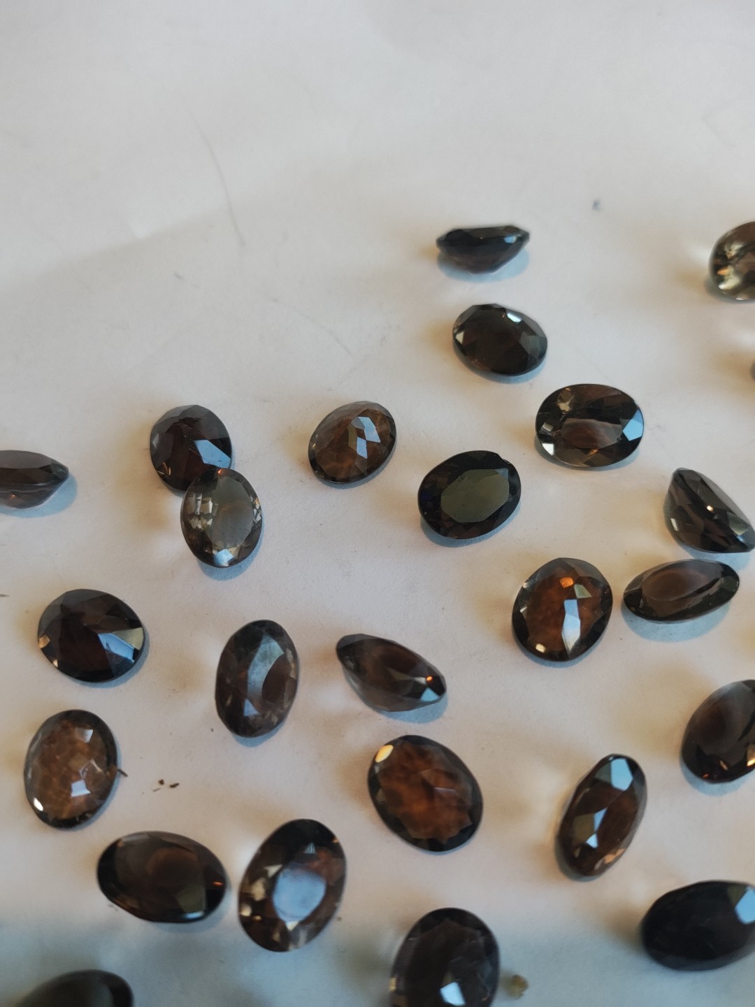 Faceted Smokey Quartz Calibrated 100cts Good Quality And Cuts 8x10mm