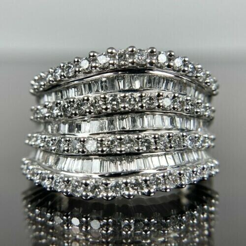 3Ct Round Cut Lab-Created Diamond 14K White Gold Plated Halo Wedding Ring Womens