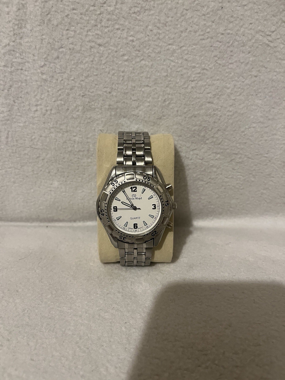 Calvin Wood Quartz Watch Stainless Steel