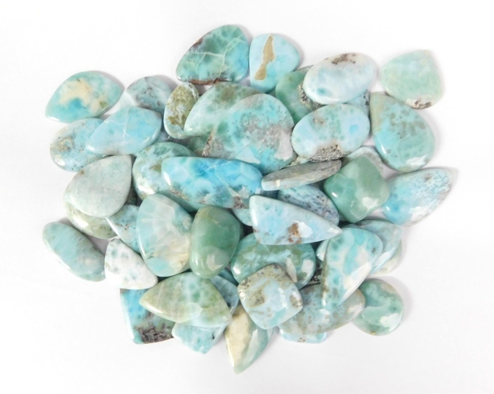 Natural Larimar Loose gemstones For Jewelry Making Wholesale Lot 71248