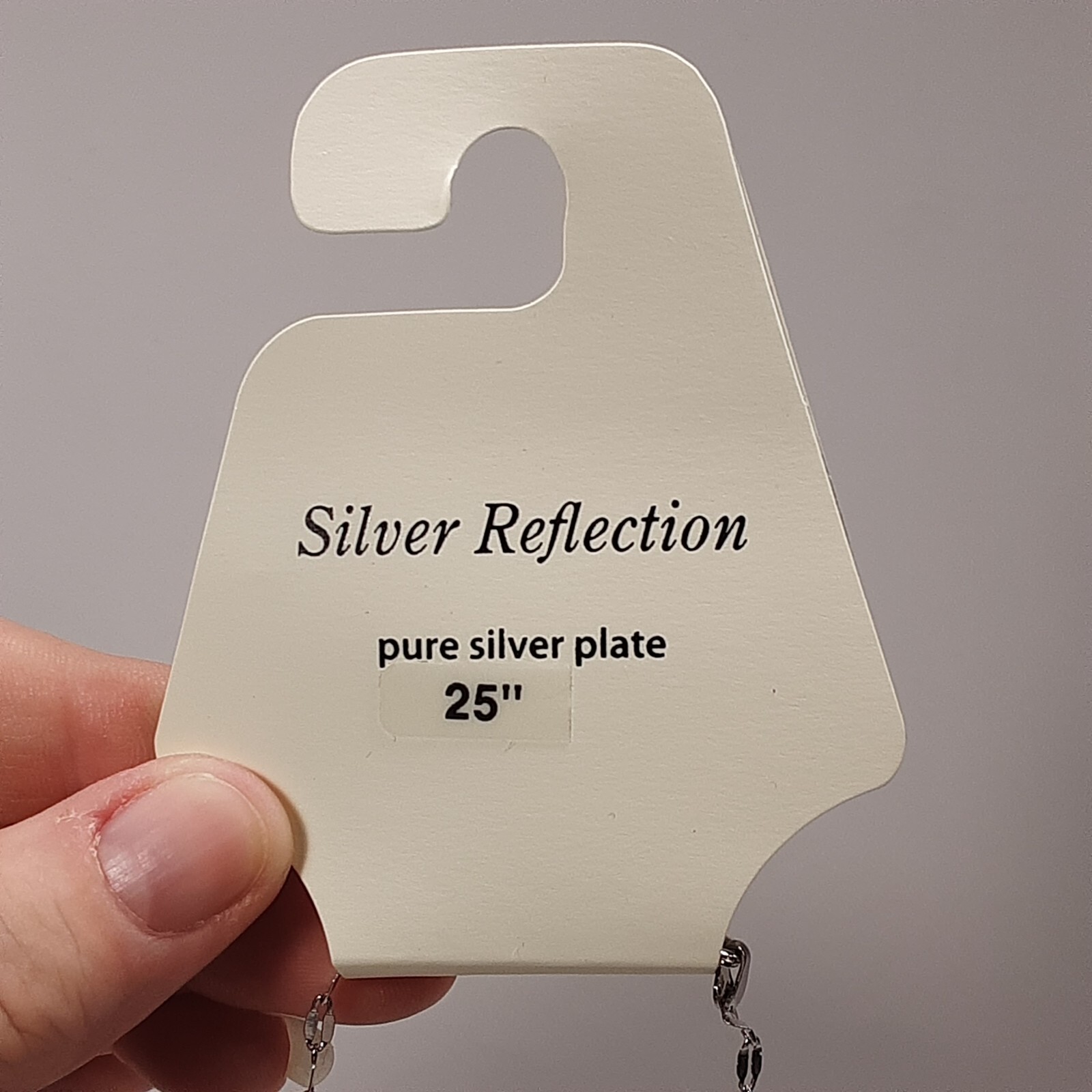 Silver Reflection – 25 inch – Pure Silver Plate Necklace
