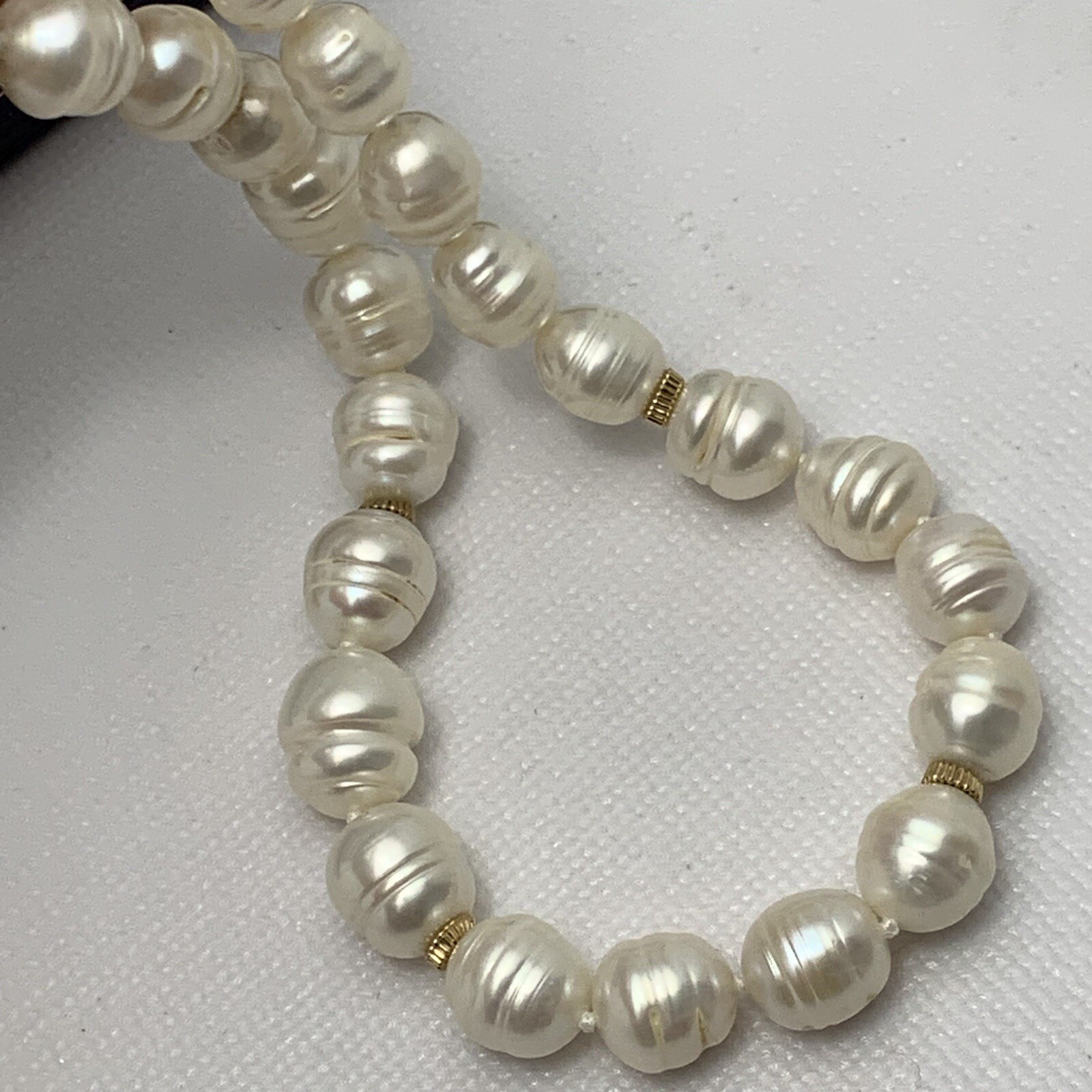 Japan Cultured Pearls Baroque Necklace 8.7 – 11mm Pearl 14k Gold