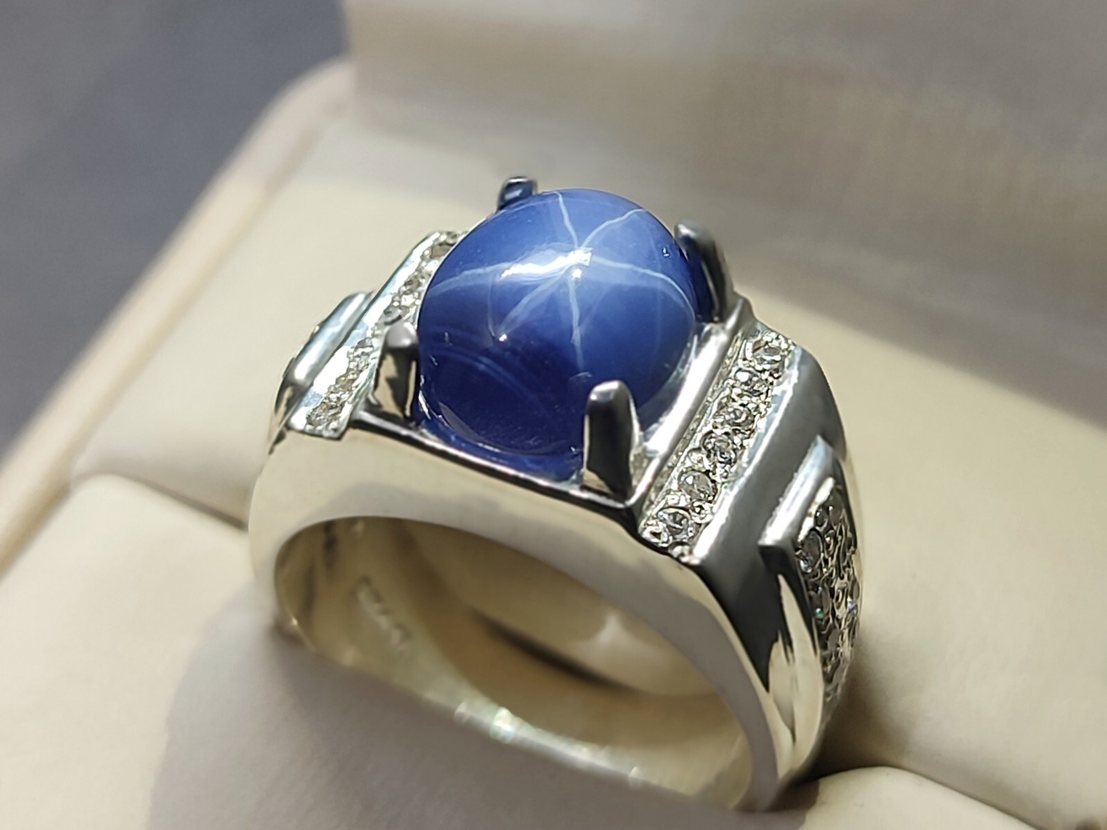 Natural Green Peridot/ Red Ruby/ Star Sapphire 925 Silver Handmade Elegant Ring