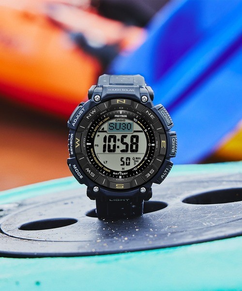 CASIO Pro Trek PRG-340SC-2JF Triple Sensor Solar Blue Digital Outdoor Watch NIB