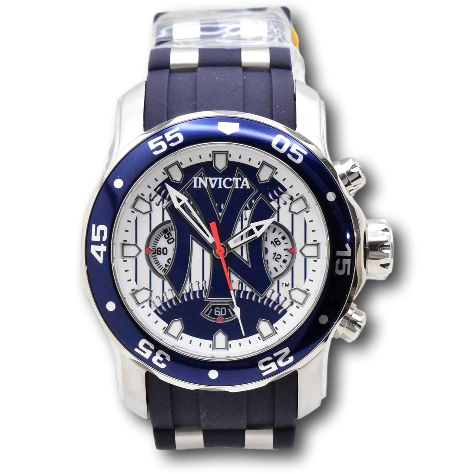 Invicta MLB New York Yankees Men’s 48mm Limited Blue Chrono Watch 42846