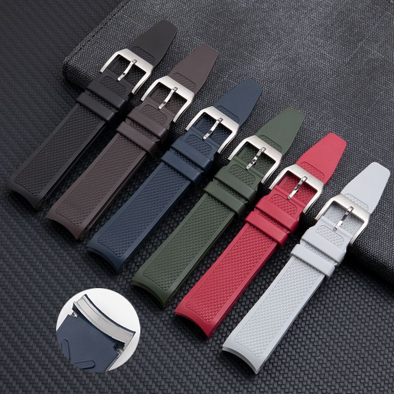 20 mm Fluorine FKM Rubber Watch Strap Fits IWC Portuguese Model Watches 40/41mm