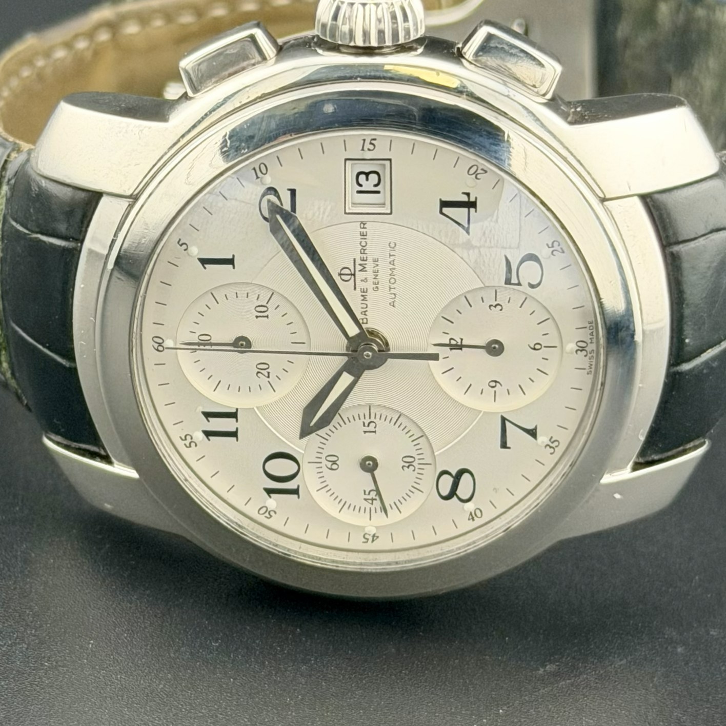 BAUME & MERCIER CAPELAND CHRONOGRAPH STAINLESS STEEL WATCH MV045216