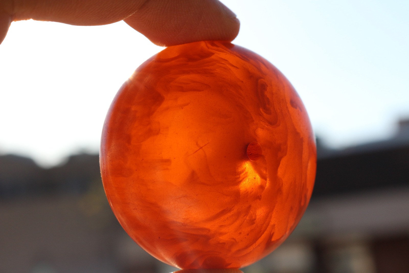 Amber – Egg Yolk – Amber Bead 48gram LARGE Private Antique Collection