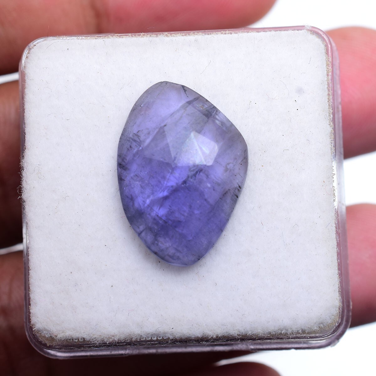 11.00 Cts Natural Tanzanite Untreated 20mm*14mm Huge Checker Cut Loose Gemstone