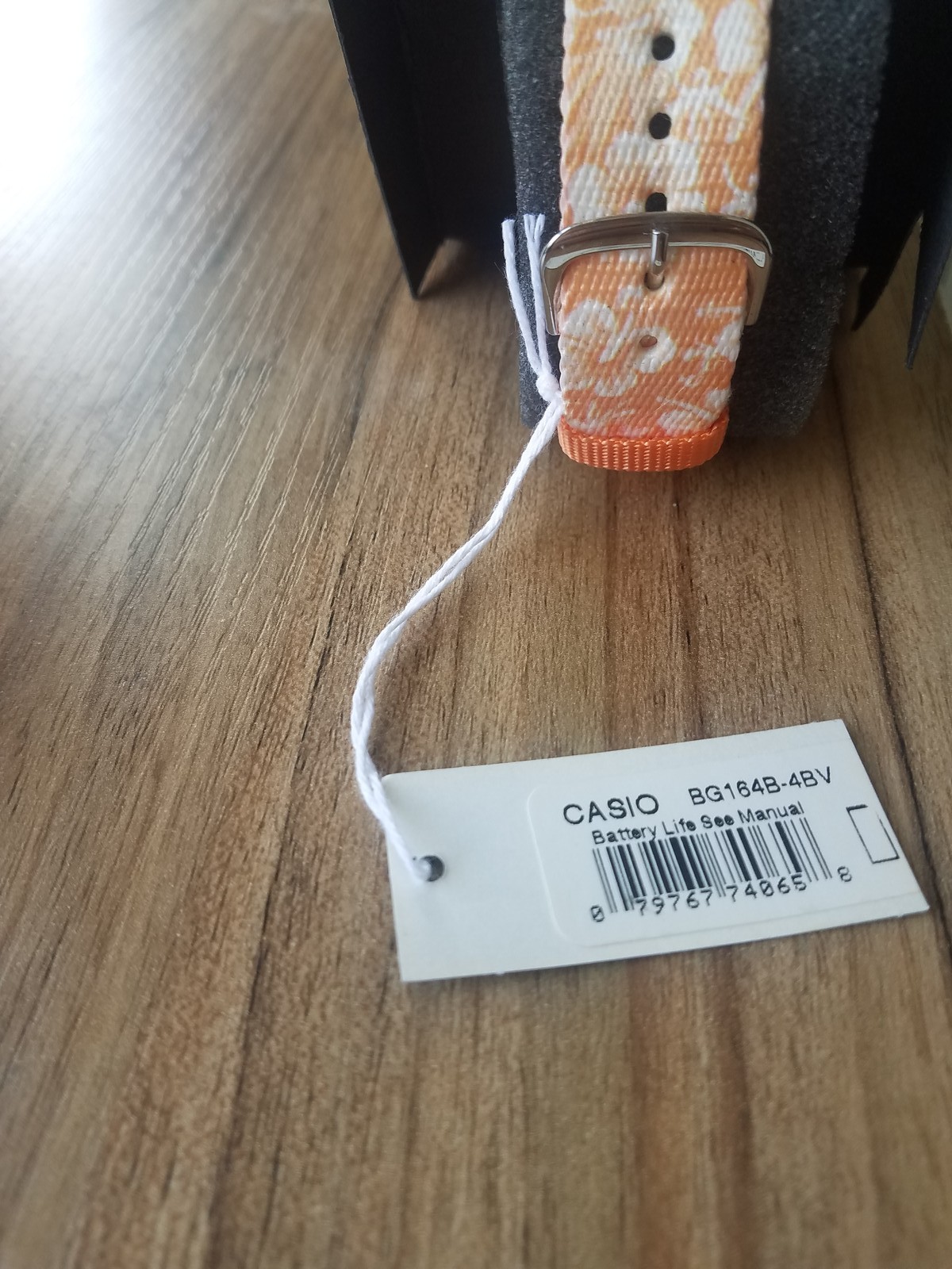 Casio Rare Discontinued Baby-G BG-164B-4BV Data Bank Orange Watch