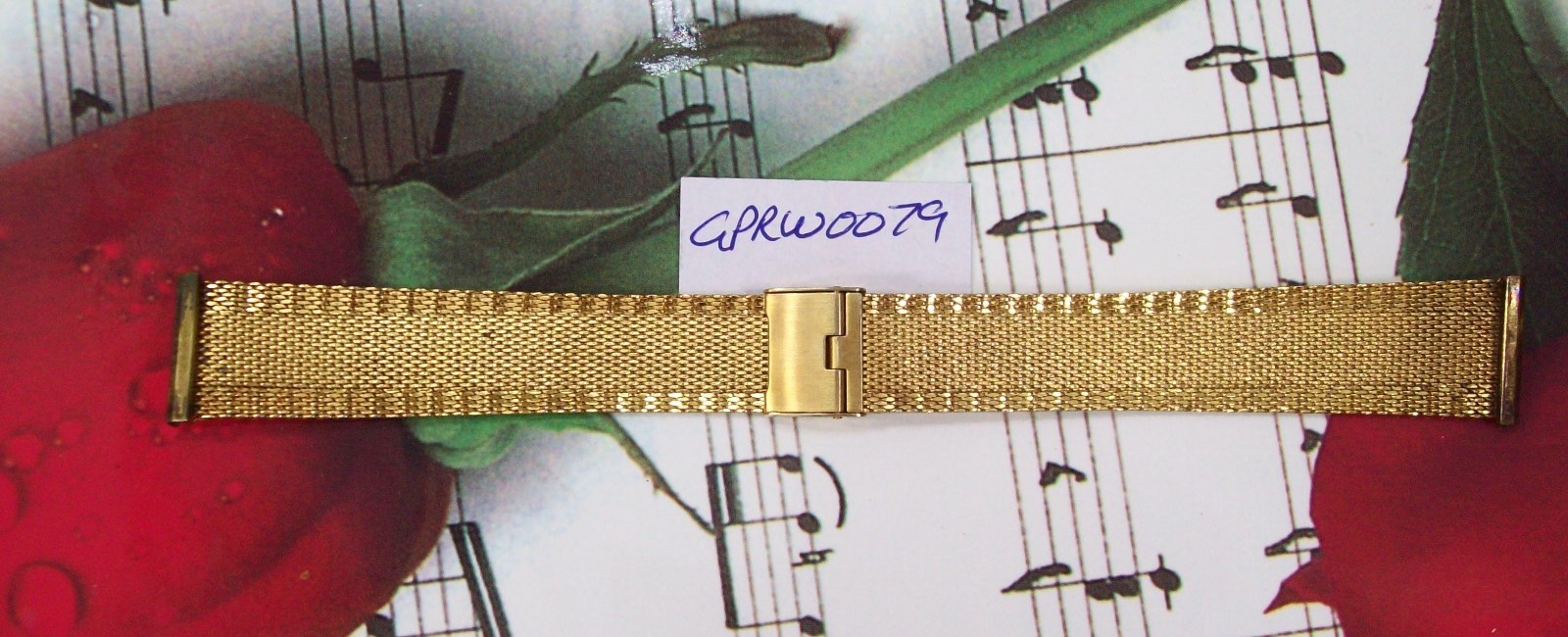 JB Champion Mesh Watch Band 15 x 19 MM.,10K Gold Filled. GPRW0079