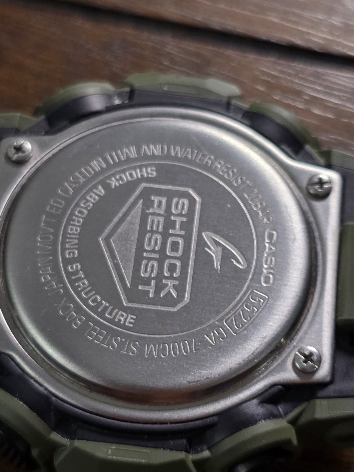 Casio G-Shock GA-700CM-3A Camo Green Ana-Digi 200M Men’s Watch Runs Great